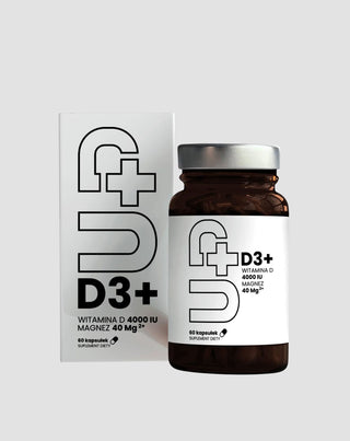 Tillägg Up D3+ Vitamin D3 i kombination med magnesium UP Health Pharma 60 kapslar - 3
