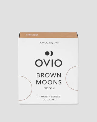 Bruna valnötsfärgade månadslinser brown moons no. 2 Ovio - 1