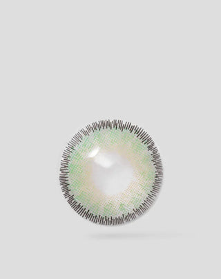 Grönfärgade kontaktlinser med silverränder gröna månar nr. 3 Ovio - 3