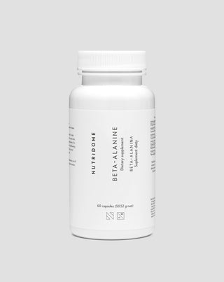 Beta-alanin 700 mg för prestanda och minskad muskeltrötthet Nutridome, 60 kapslar - 1