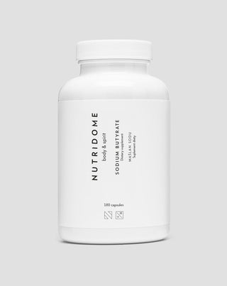 Natriumbutyrat 620 mg/dag för störningar i tarmfloran, inflammatoriska störningar och bakteriefloran Nutridome 180 st - 1