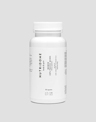 Mumio 20% fulvinsyror med piperin för immunitet och energi Nutridome 60 kapslar - 1