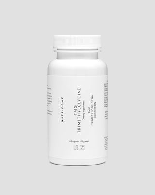 Trimetylglycin Betain TMG för homocysteinmetabolism och stöd för hjärt-kärlsystemet Nutridome 60 st.