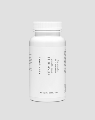 Vitamin B6 pyridoxin 6 mg i kapslar, nervsystem och hormonbalans 60 st Nutridome