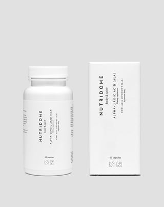 Alfa liponsyra ALA stödjer glukosmetabolismen Nutridome kosttillskott 60 st. - 2