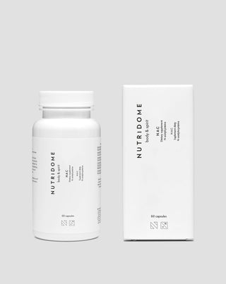 NAC N-acetylcystein stark antioxidant regenerationsstöd kosttillskott Nutridome 60 kapslar - 2