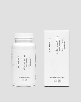 Beta-alanin 700 mg för prestanda och minskad muskeltrötthet Nutridome, 60 kapslar - 2