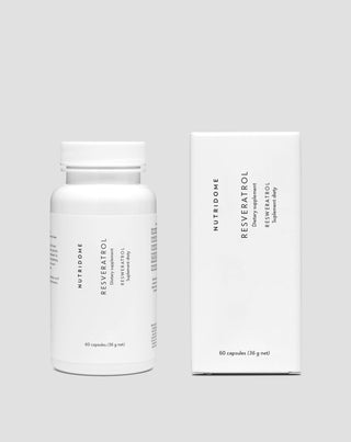 Resveratrol kapslar som stödjer cirkulationssystemet och skydd mot åderförkalkning Nutridome 60 stycken