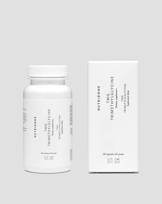 Trimetylglycin Betain TMG för homocysteinmetabolism och stöd för hjärt-kärlsystemet Nutridome 60 st.