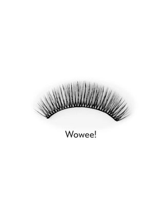 Lösögonfransar på en 2D-remsa för upprepad användning, lätt att applicera Wowee! Bamm!Lashes