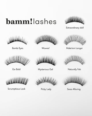 Konstgjorda 2d-fransar för flera applikationer för en naturlig effekt Make'em Longer Bamm!Lashes