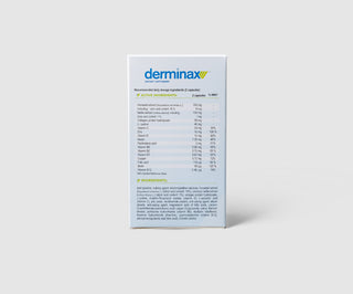 Akne, finnar och ojämnheter tabletter med zink, vitamin C, E och B2 Derminax - 5
