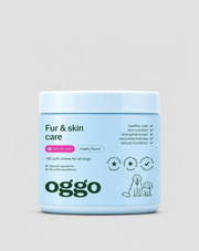 Tillskott för hundens päls och hud Fur & Skin Oggo 180 g