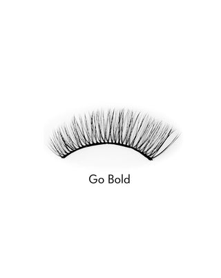 Lösögonfransar på en 2D-remsa för upprepad användning, mycket mjuka Go Bold Bamm!Lashes