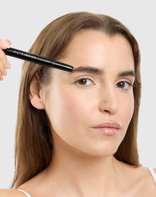 Brunt ögonbrynsvax med ricinolja med lamineringseffekt Nutridome