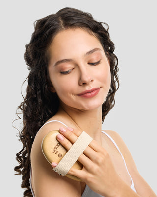 Uddo naturlig vildsvinsborst borste för kroppsmassage_3 - 3