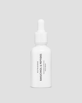 Serum med bakuchiol och peptider mot rynkor och fast hud, växtbaserat alternativ till retinol från Nutridome