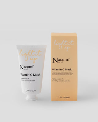 Ljusnande ansiktsmask med C-vitamin och alfa-arbutin Nacomi Next Level - 1
