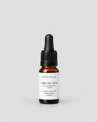 CBD-olja 30% i droppar, broad spectrum utan THC med CBG och CBN Nutridome