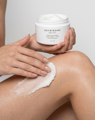 Sockerpeeling scrub för kroppen som jämnar ut huden Nutridome 250 g - 3