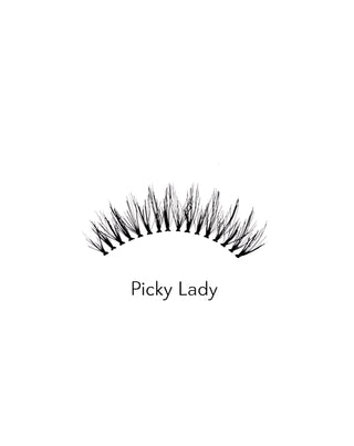 Lätta och mjuka 2D konstgjorda ögonfransar för upprepad användning Picky Lady Bamm!Lashes