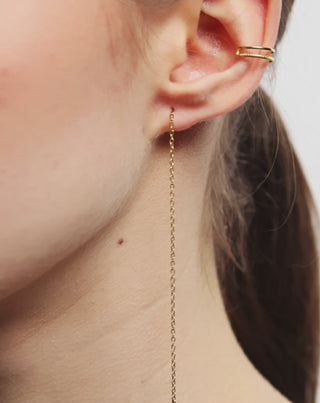 Guldpläterade örhängen med naturstenar lapis lazuli örhängen set Mys - 6
