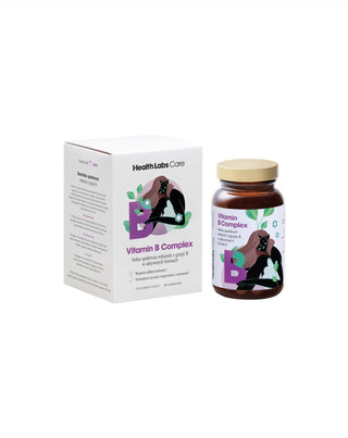 Gluten- och laktosfritt B-vitaminkomplex Health Labs Care 60 kapslar - 2