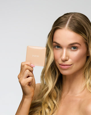 Pressad bronzer Selfglow 02 Warm med aktiva ingredienser för konturering av ansiktet Paese - 3
