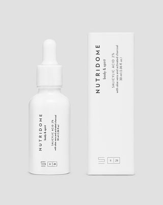 Ansiktsserum med salicylsyra 2% mot ojämnheter och akne med niacin och aloe vera Nutridome - 3