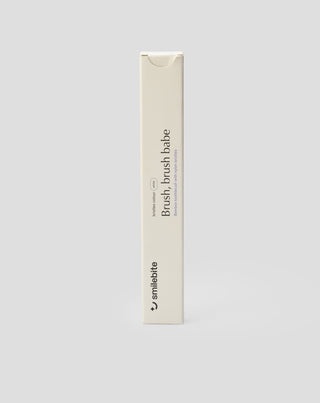 Tandborste av bambu med vita nylonborste lämplig för veganer Smilebite