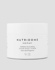 Sockerpeeling scrub för kroppen som jämnar ut huden Nutridome 250 g