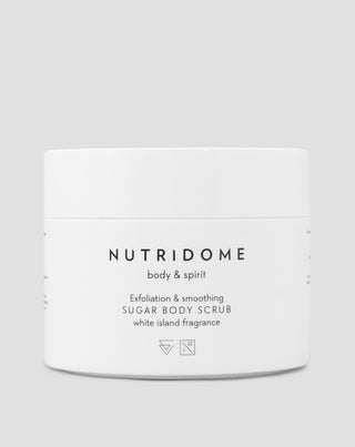 Sockerpeeling scrub för kroppen som jämnar ut huden Nutridome 250 g - 1