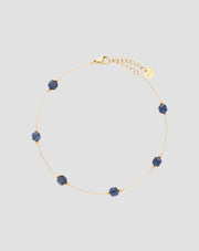 Ankelarmband i guldpläterat rostfritt stål med lapis lazuli Mys_3