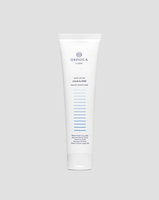 Rengörande och regenererande mask för aknebenägen hud med vit lera Anti-Acne Orphica Clinic 100 ml - 1