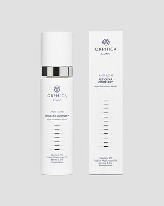 Nattserum som stödjer återuppbyggnad av aknebenägen hud Anti-Acne Orphica Clinic 50 ml